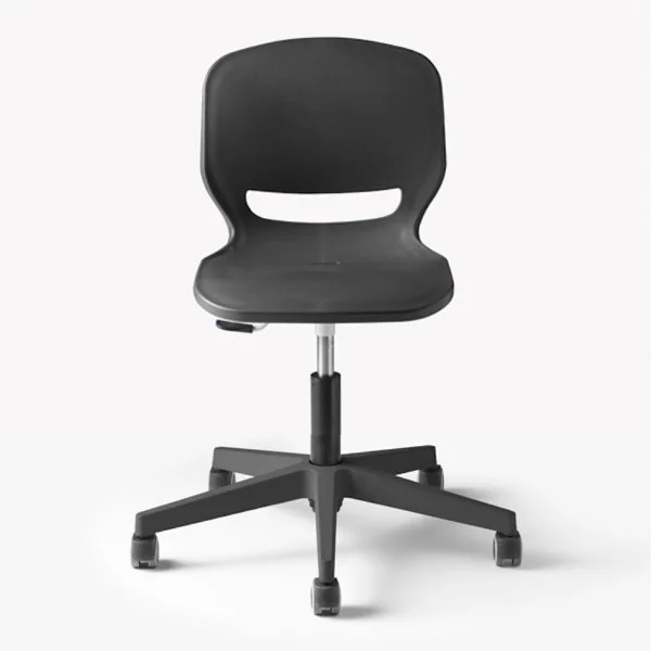chaise coque avec roulettes